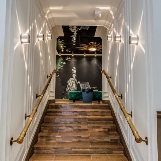 North Lobby Stairs to Parking Garage